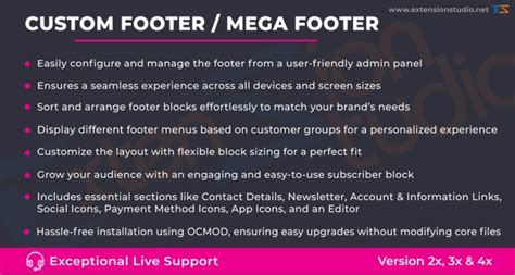 opencart mega footer|Opencart .